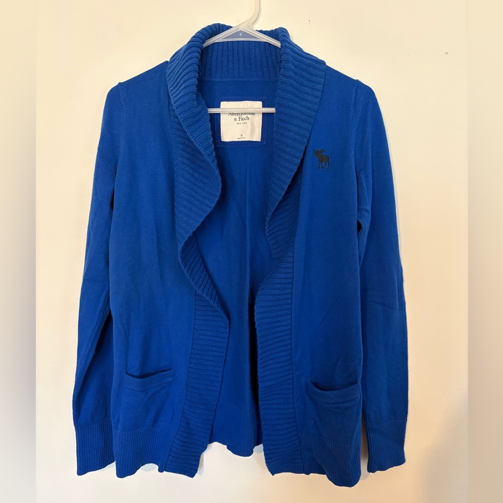 Y2K 00’s Abercrombie & Fitch Blue Open Front Cardigan | casual | cozy | a&f